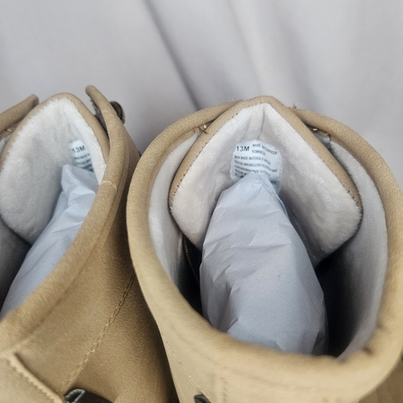 JBU Maine Waterproof Winter Duck Boot Dark Brown Beige NWT 13M Retail $80 - Picture 8 of 10